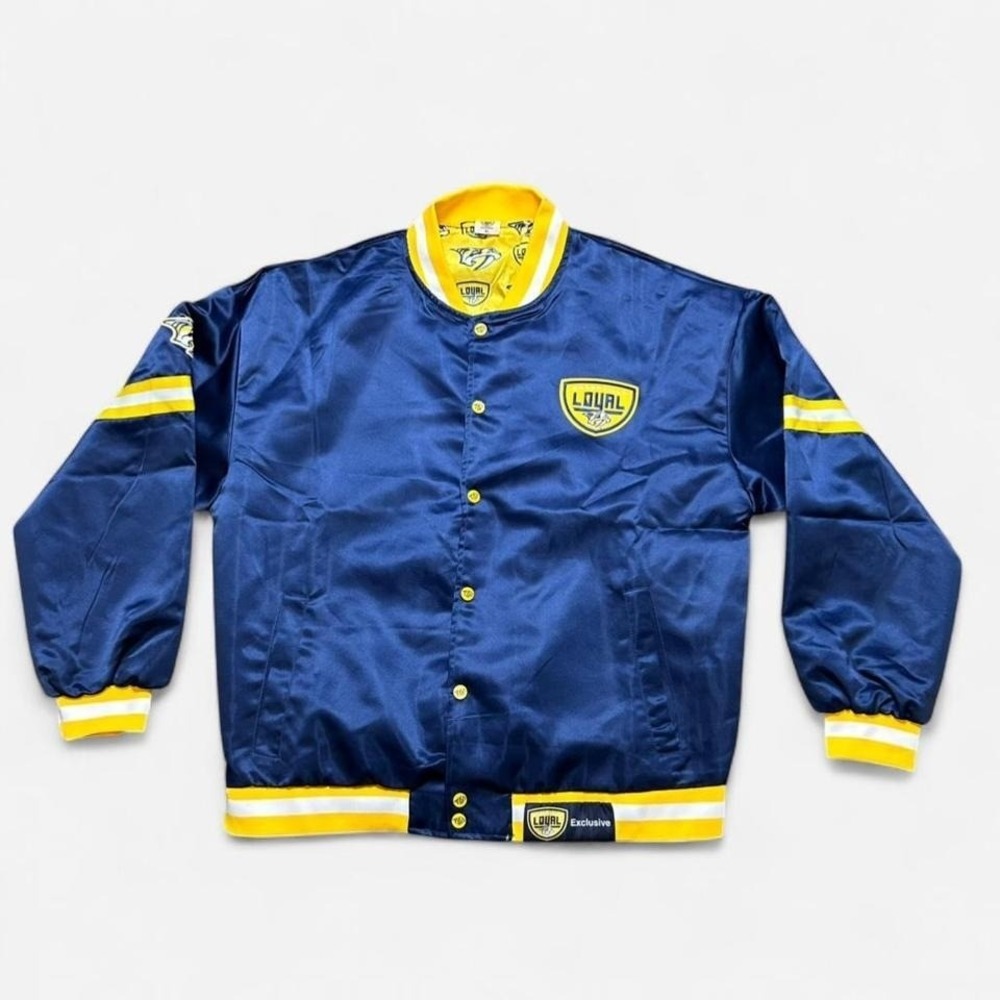 Nashville Predators Loyal‎ Bomber Jacket Lined Size XL